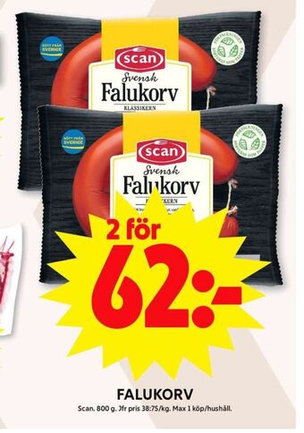 ICA Maxi Scan falukorv erbjuda