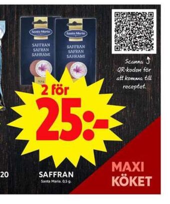 ICA Maxi Santa maria saffran erbjuda