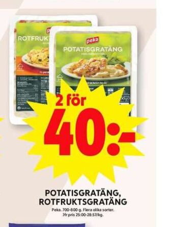 ICA Maxi Peka potatisgratäng erbjuda