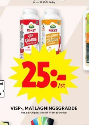 ICA Maxi Arla vispgrädde erbjuda