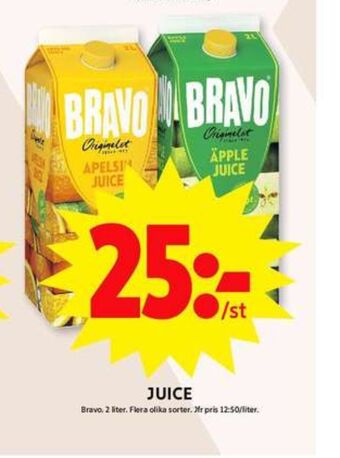 ICA Maxi Bravo juice erbjuda