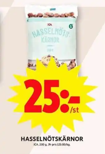 ICA Maxi Ica hasselnötter erbjuda