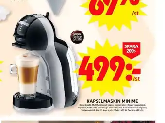 ICA Maxi Nescafe dolce gusto espressomaskin erbjuda
