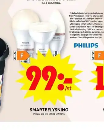 ICA Maxi Philips led lampor erbjuda