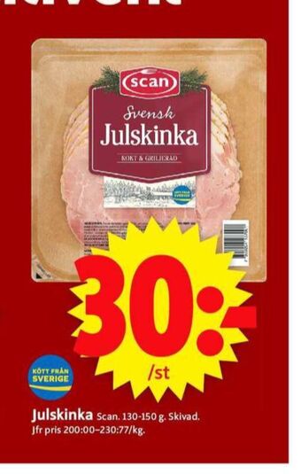 ICA Supermarket Scan julskinka erbjuda