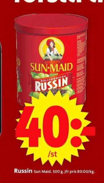 ICA Supermarket Sun maid russin erbjuda