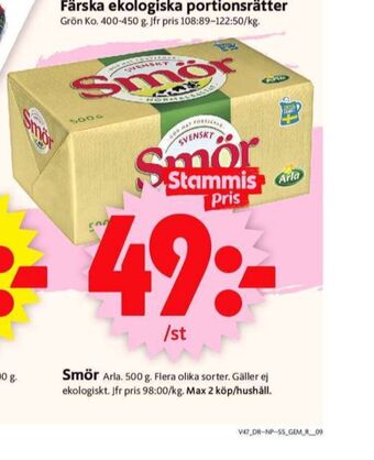 ICA Supermarket Svenskt smör erbjuda