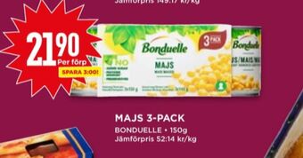 Willys Bonduelle majs erbjuda
