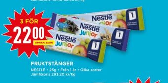Willys Nestlé fruktstång erbjuda