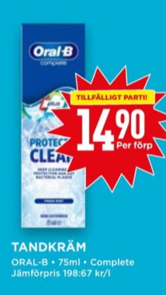 Willys Oral-b tandkräm erbjuda