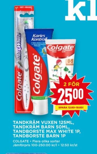 Willys Colgate tandborste erbjuda