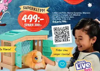 Little Live Pets. Mama Surprise. Marsvin Med Bur
