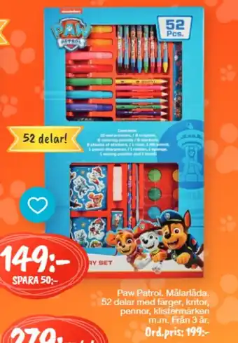 Bo Ohlsson Paw Patrol. Målarkåda erbjuda