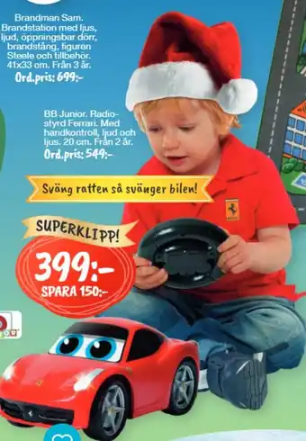 BB JUnior. Radiostyrd Ferrari