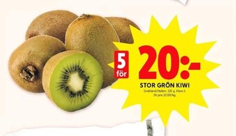 ICA Kvantum Stor Grön Kiwi erbjuda