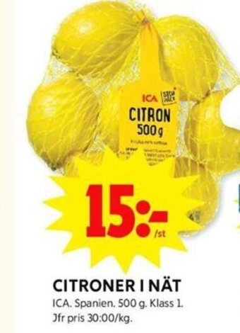 ICA Kvantum Citroner i Nät erbjuda