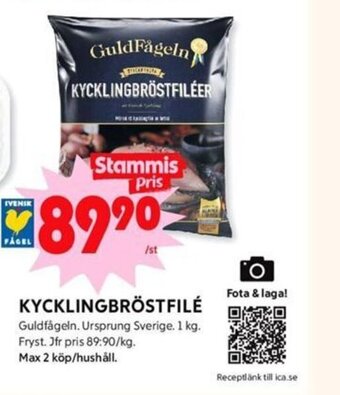 ICA Kvantum Kycklingbröstfilé erbjuda
