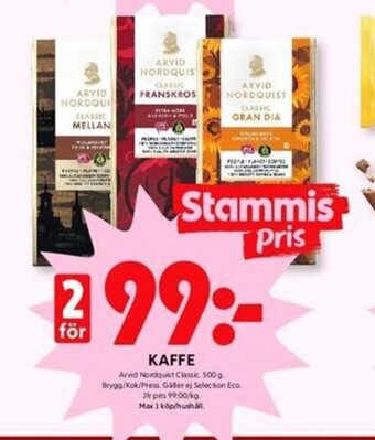 ICA Kvantum Kaffe erbjuda