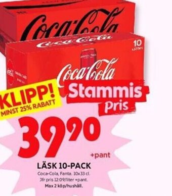 ICA Kvantum Läsk 10-pack erbjuda