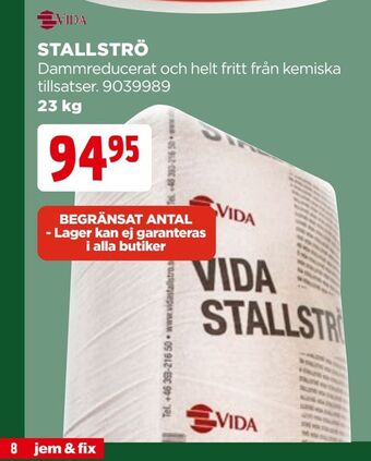 Jem&Fix Stallströ erbjuda