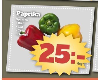 Bonum Matmarknad Paprika erbjuda