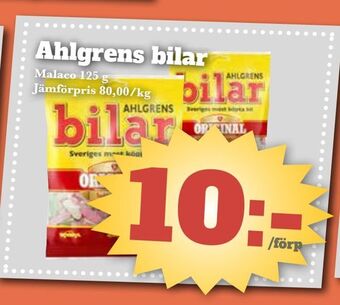 Bonum Matmarknad Ahlgrens bilar erbjuda