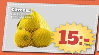 Bonum Matmarknad Citroner erbjuda