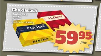 Bonum Matmarknad Chokladask erbjuda