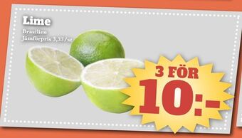 Bonum Matmarknad Lime erbjuda