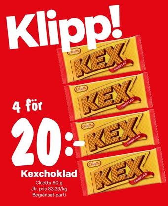 City Gross Kexchoklad erbjuda