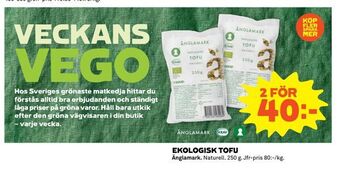 Coop Extra Ekologisk tofu erbjuda