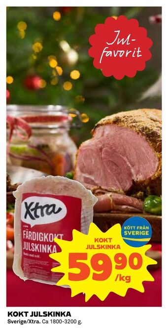 Coop Extra Kokt julskinka erbjuda
