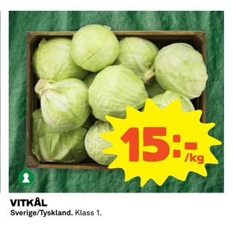 Coop Extra Vitkål erbjuda