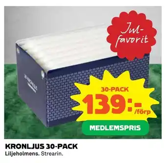 Coop Extra Kronljus 30-pack erbjuda