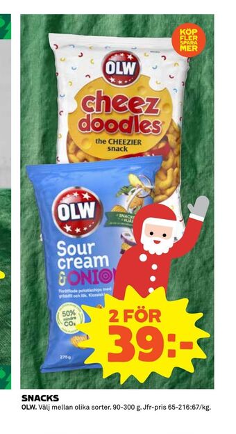 Coop Extra Snacks erbjuda