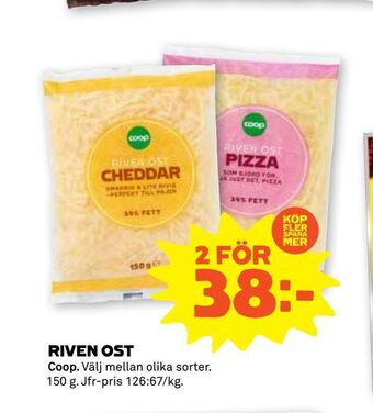 Coop Forum Riven ost erbjuda