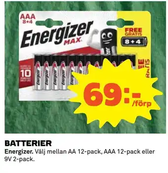 Coop Konsum Batterier erbjuda