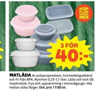 Coop Daglivs Matlåda erbjuda
