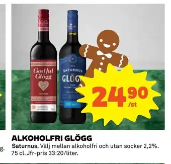 Coop Daglivs Alkoholfri glögg erbjuda