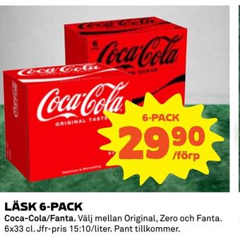 Coop Daglivs Läsk 6-pack erbjuda