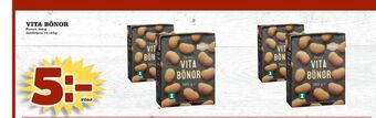 Din Mat Vita bönor erbjuda