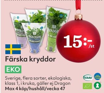 Hemköp Färska kryddor erbjuda
