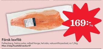 Hemköp Färsk laxfilé erbjuda