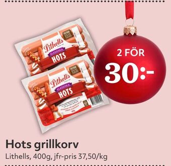 Hemköp Hots grillkorv erbjuda