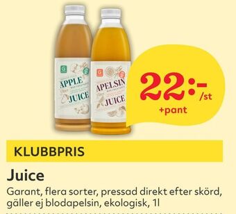 Hemköp Juice erbjuda