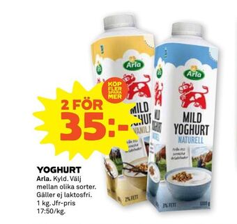Stora Coop Yoghurt erbjuda