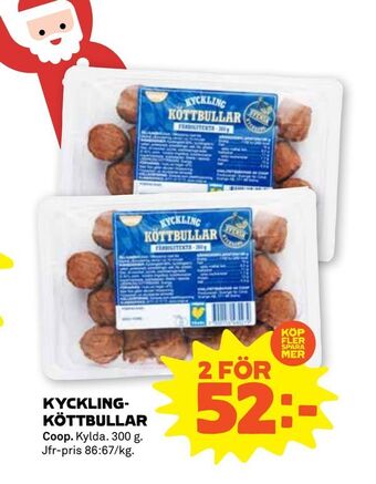 Stora Coop Kycklingköttbullar erbjuda