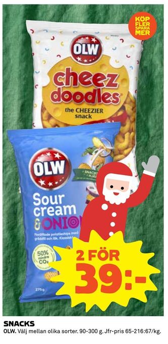 Coop Extra Snacks erbjuda