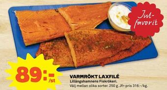 Varmrökt laxfilé