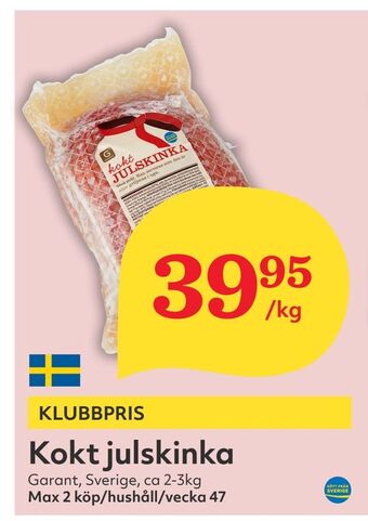 Hemköp Kokt julskinka erbjuda
